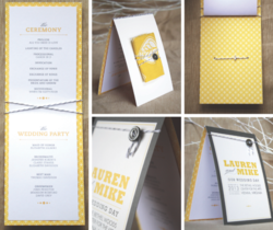 Minted Wedding Program